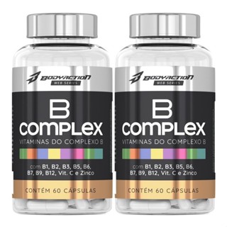 KIT 2x Complexo B + Vitamina C e Zinco Bodyaction