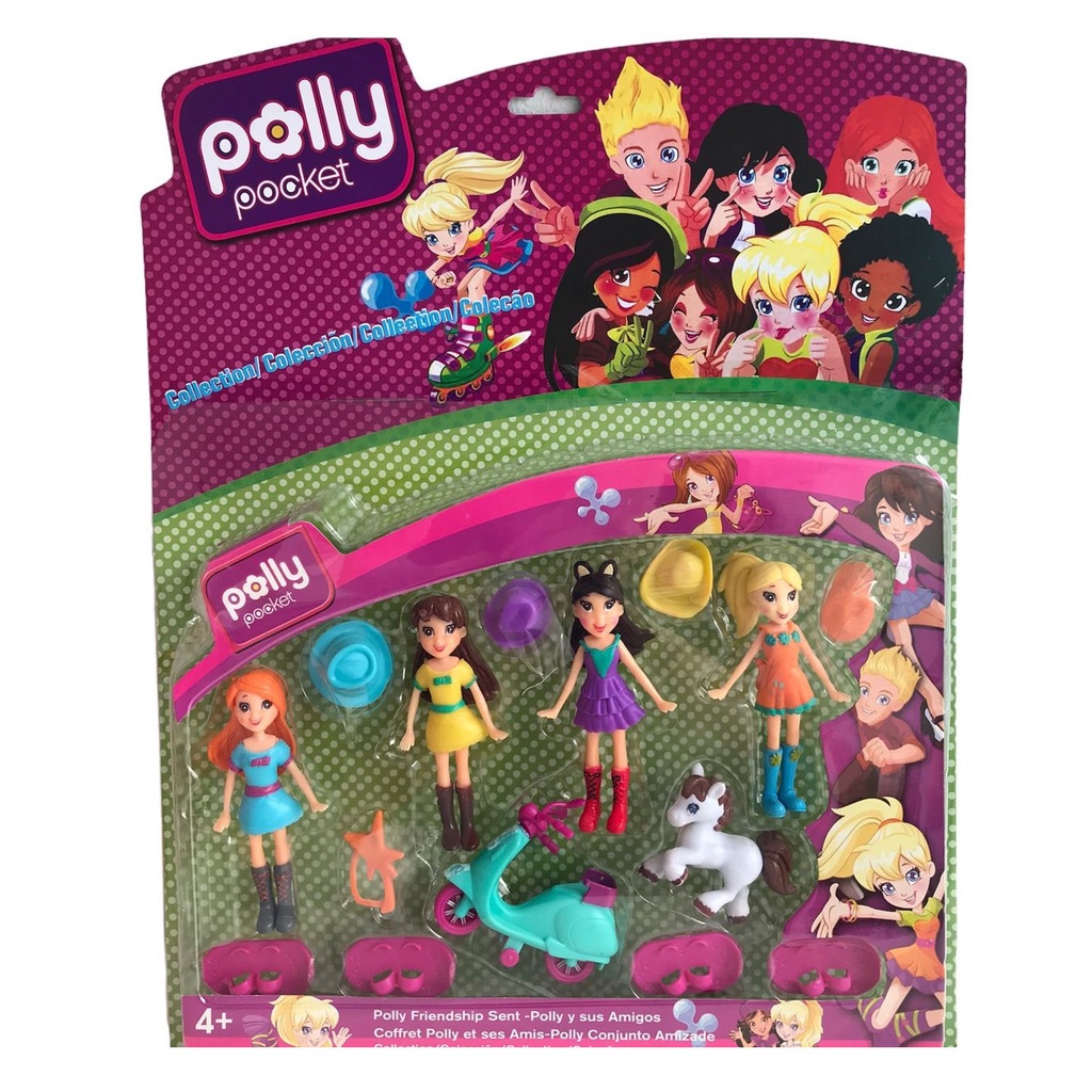 Polly Pocket Conjunto 2 Amigas Hora De Brincar Mattel Gfr06