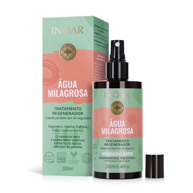 Inoar Agua Milagrosa - Tratamento Regenerador 200ml - Beauty