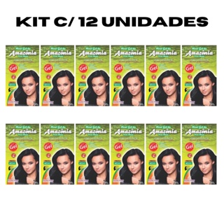 Alisante Henê Gel Amazônia Preto Médio Divina Dama - 12 Unidades em Oferta na Shopee