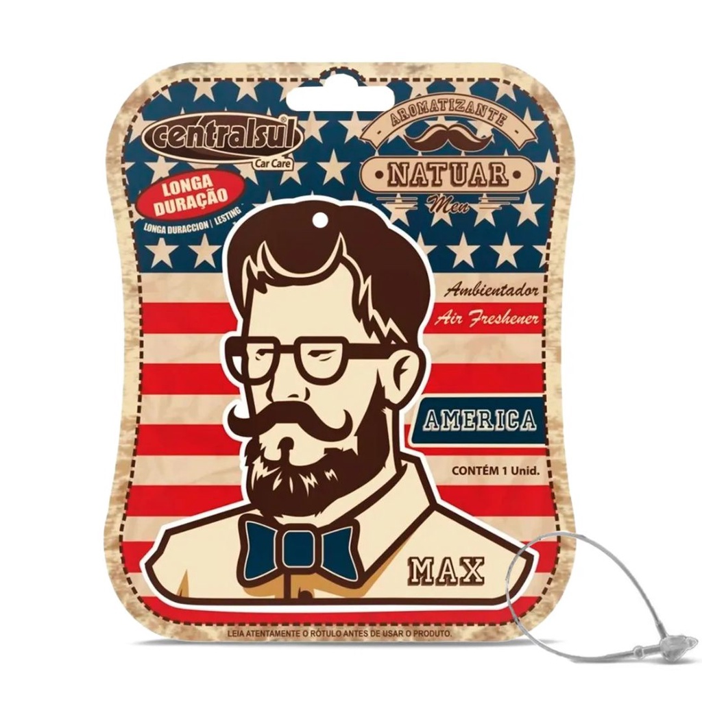 Aromatizante Miniatura Men America Cheiro Folha America em Oferta na Shopee
