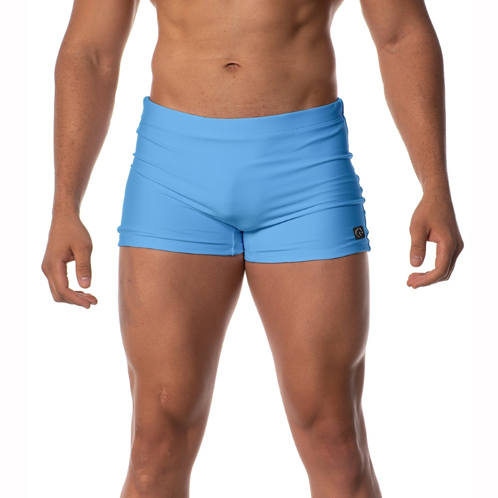Sunga Original Lisa Natação Praia Masculina Azul Boxer em Oferta na Shopee