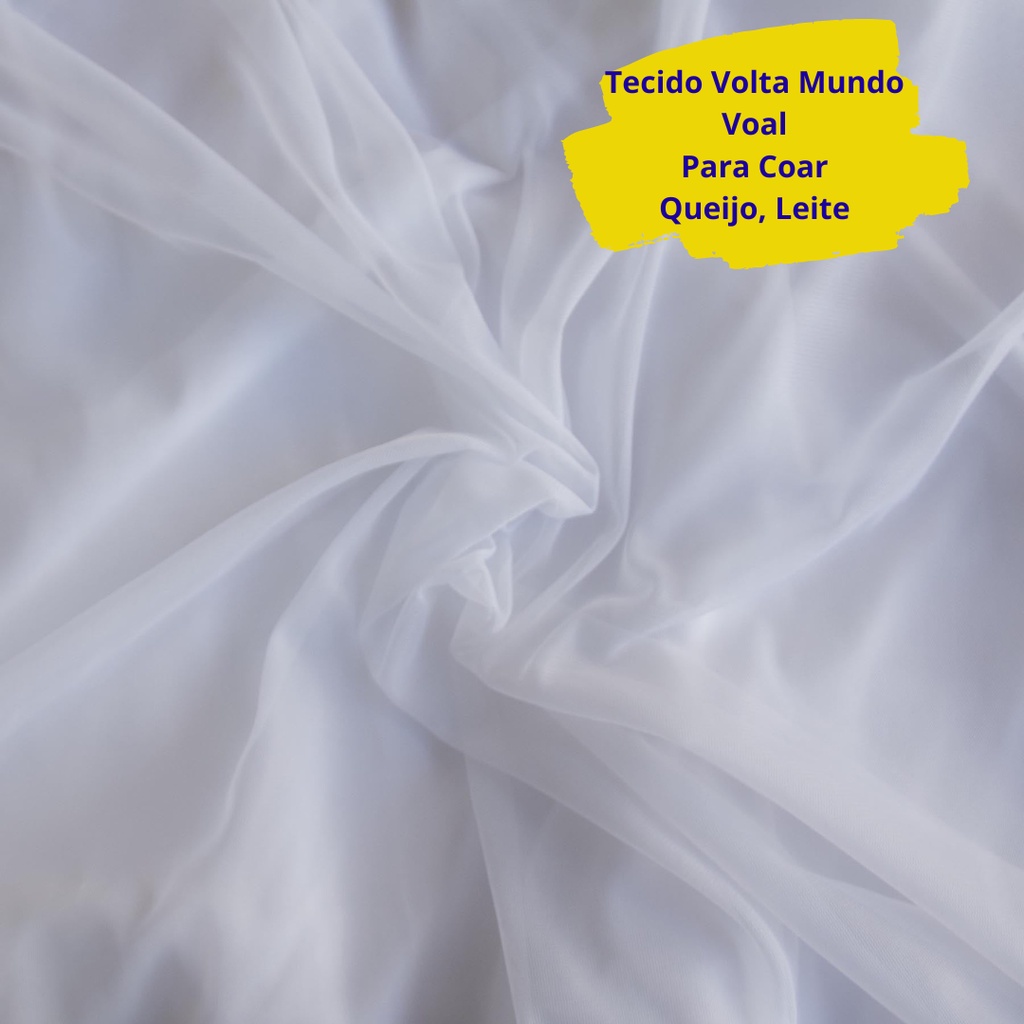 Tecido Volta ao Mundo Voal Para Coar Leite Queijo Suco Tinta em Oferta na Shopee