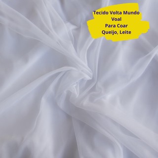 Tecido Volta ao Mundo Voal Para Coar Leite Queijo Suco Tinta