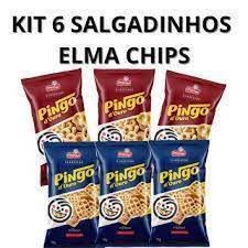 Biscoitos Salgadinhos Elma Chips cheetos requeijão Caixa c/ 50un