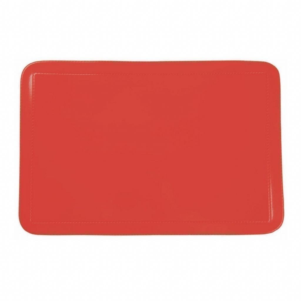 Lugar Americano Pvc Color Retangular Red Vermelho Avulso Copa e Cia 29 x 44cm PVC Natal Jogo Americano Unitário