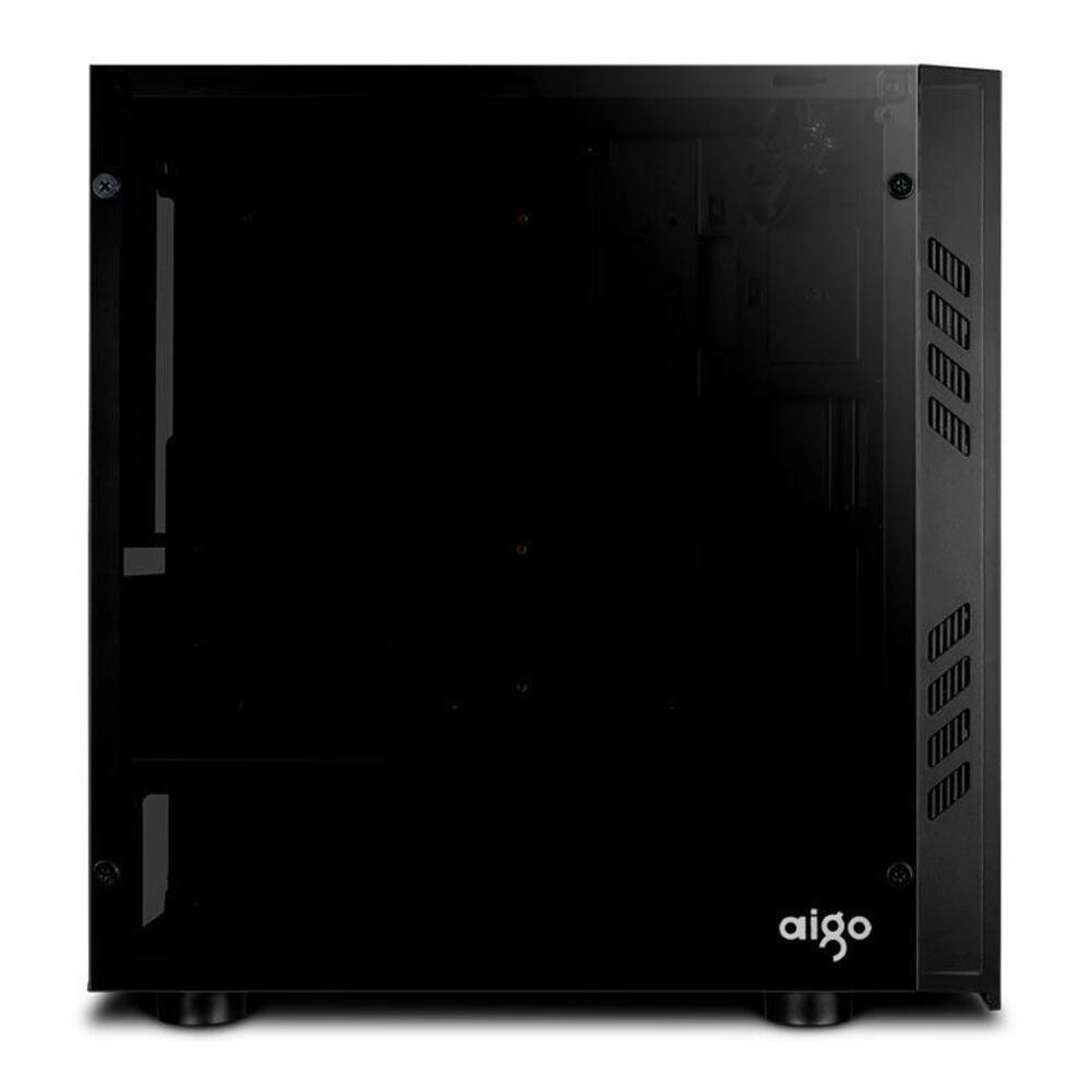 Gabinete Gamer Aigo Black Technology Mini Preto - detalhe