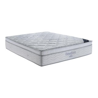 Colchão Freedom Casal (138x188x32) - Mola Superpocket, Pillow Top com Espuma Viscoelástica Ortobom em Oferta na Shopee