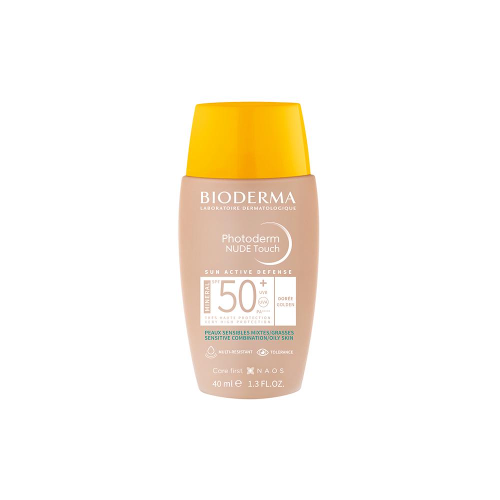 Bioderma Photoderm Nude Touch Protetor Solar Facial Matte FPS50+ Dourado 40ml