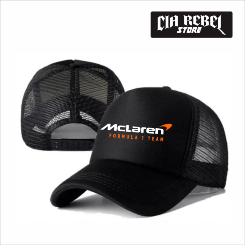Boné Estilo "Trucker" Com Estampa Temática Da MCLAREN FORMULA 1 