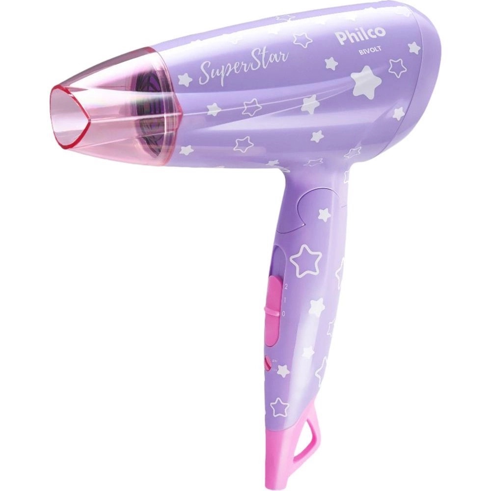 Secador de Cabelo Super Star Travel PSC20 Bivolt Portátil - Philco