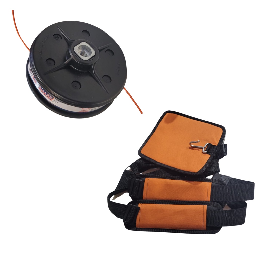 Kit Carretel E Cinto para Roçadeiras Tekna Vulcan Toyama Tekna Terra Siga Tools Vonder Importadas
