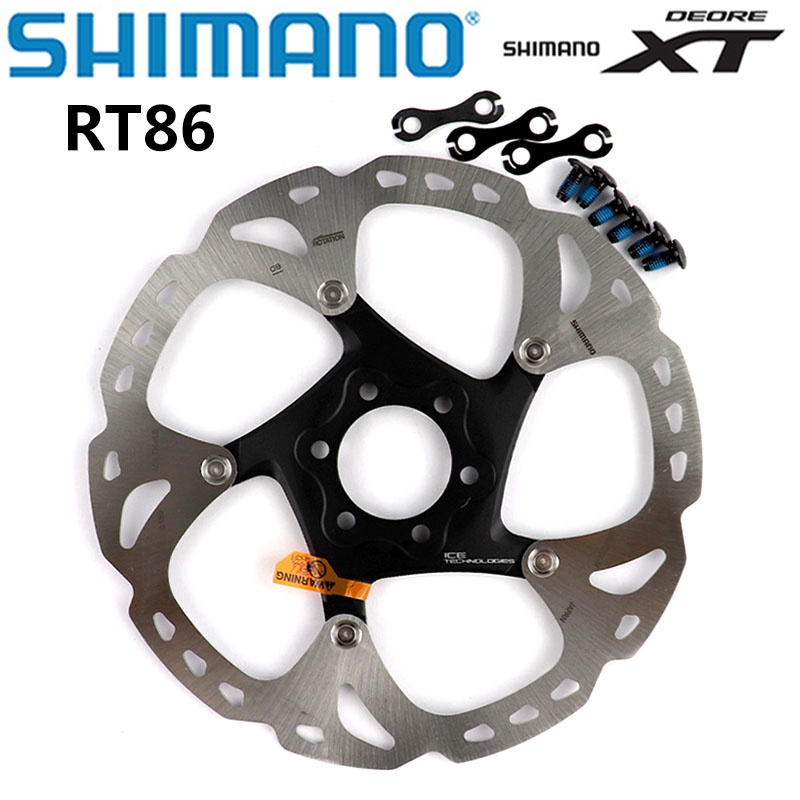 Disco Rotor de Freio Shimano Deore Xt Rt86 Ice Tech 160mm 6 Furos para ...