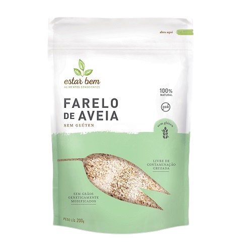 Kit 3X: Farelo de Aveia Sem Glúten Estar Bem 200g