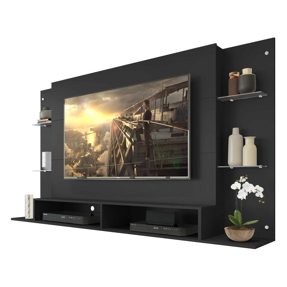 Painel com Suporte para TV até 60" Multimóveis Nairóbi FG3071 Preto - Home & Living
