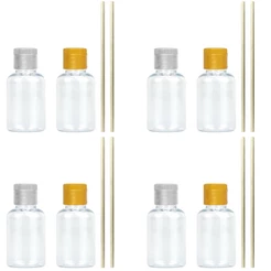 100 Kit Frasco Pet 30ml Aromatizador Difusor Tampas Varetas