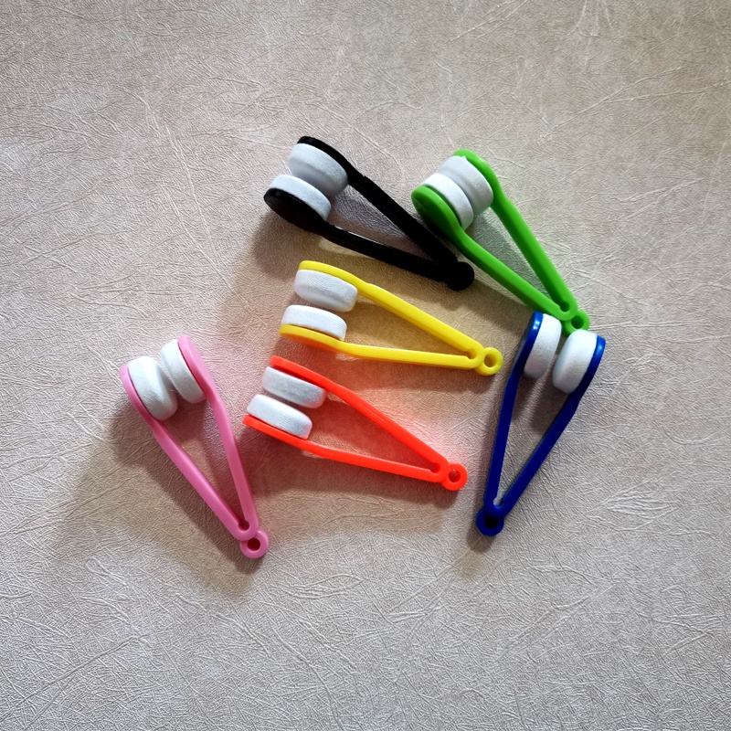 Prático Mini Limpador De Óculos Multicolor Portátil Para Limpeza De Sol De Fibra Fina Com