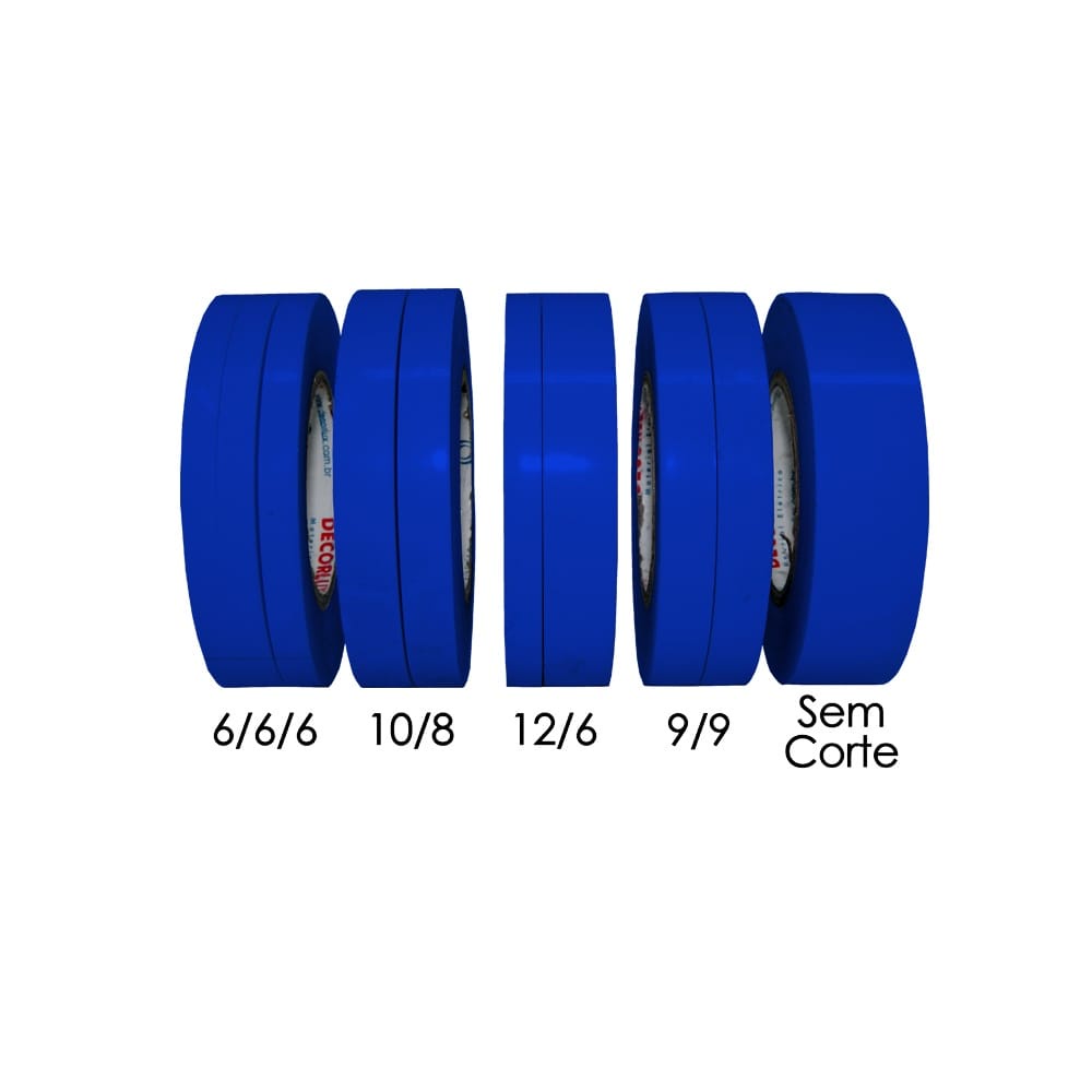 5 Fitas para bronzeamento AZUL  2M  4 cortadas 1 Inteira em Oferta na Shopee