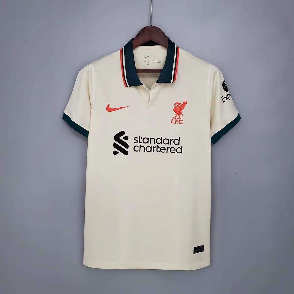 Liverpool 2022-2023 Camisa Longa Branca Masculina Copa Mundial De ...