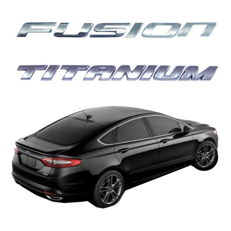 emblema letreiro fusion Titanium ano modelo 2013 até 2018 peça cromada fita 3M