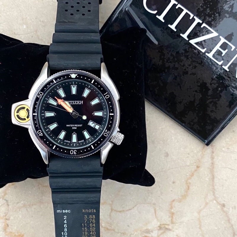 Relógio Citizen Aqualand Jp2000-08e Tz10137t Citzen Masculino Luxo borracha prova d’água Promoção
