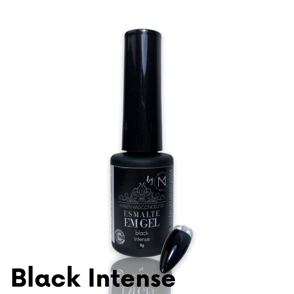 Esmalte em Gel Black Intense Karen Vasconcelos 9g Esmalte em Gel Preto