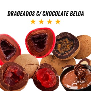 Drageas de chocolate Drageados Premium P&P - 20 Sabores - Castanhas e Frutas Secas com Chocolate Belga da Melhor Qualidade