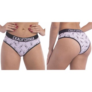 Kit 10 Calcinhas Tanga Cotton Algodão Elastico Exposto