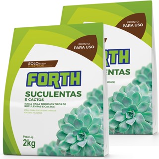 2 Substrato Terra Especial Cactos e Suculentas 2kg - Forth