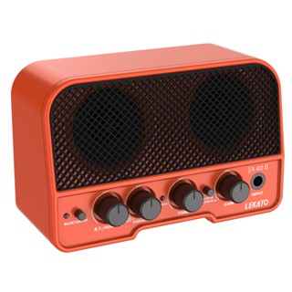 LEKATO Mini Guitarra Amp 5W Amplificador De Elétrica Recarregável Efeitos Limpar & Overdrive Bluetooth 5.0 Portátil Para Prática Diária