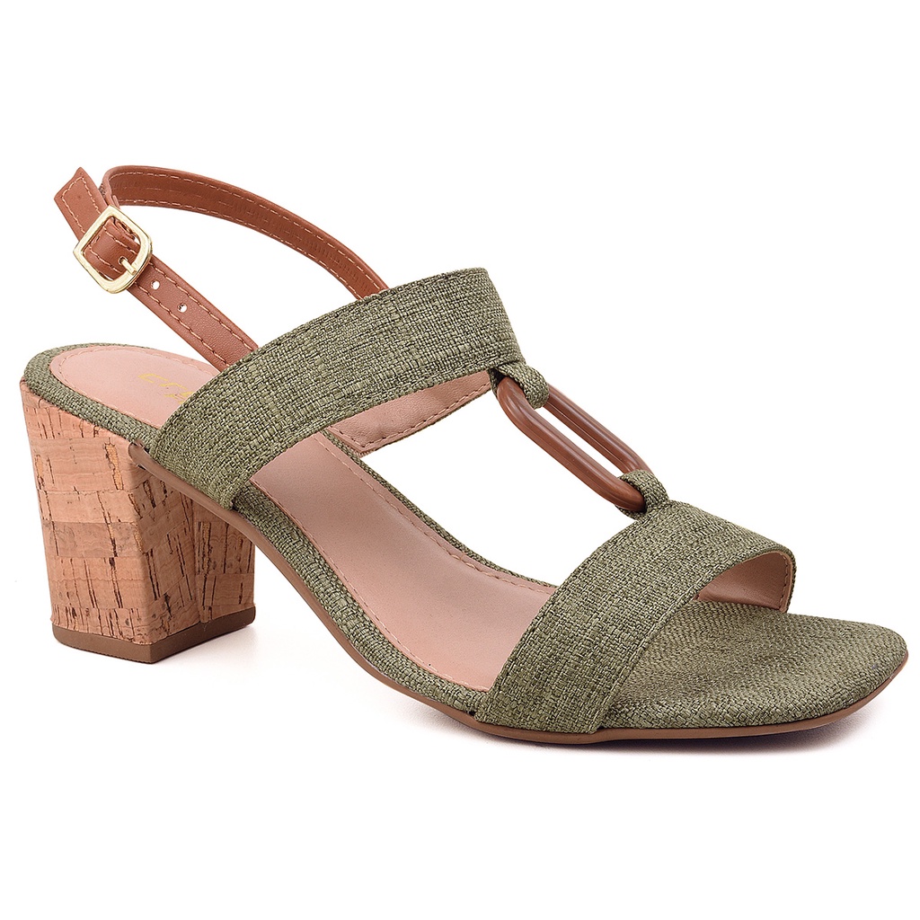 Sandália feminina salto Bloco original em Oferta na Shopee