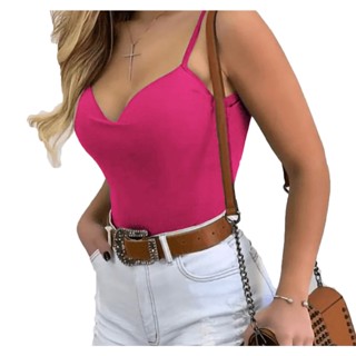 Blusa Blusinha Feminina Alcinha Basica Bojo Justinha