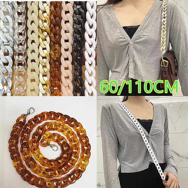 Acessórios Para Bolsas De Corrente De Resina Bolsa De Acrílico Substituição De Mão De Moda