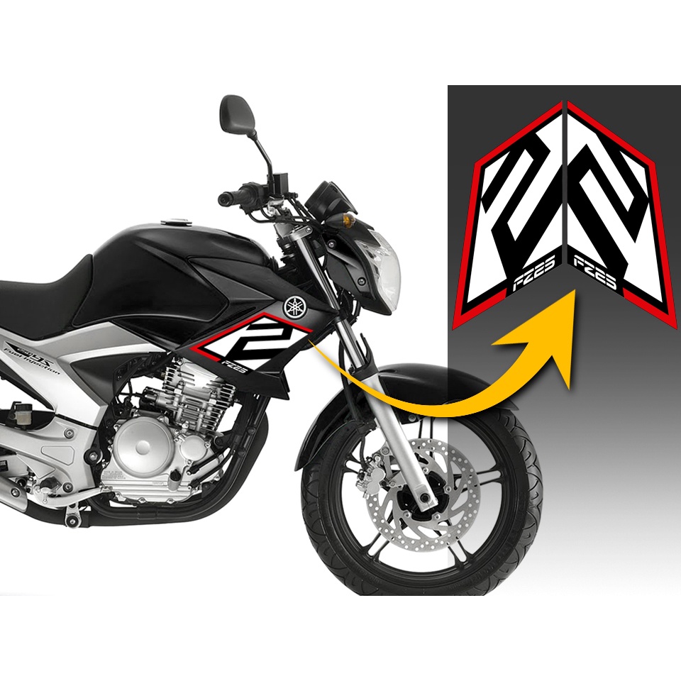 Adesivo asa aba carenagem do tanque fazer ys250 2011, 2012, 2013, 2014, 2015 modelo tipo XJ6