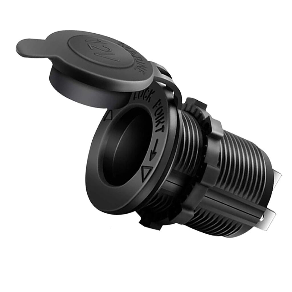 Tomada 12v 24v Automotiva Veicular Plug P/ Acendedor Padrão Carro Moto Barco Lancha Caminhão em Oferta na Shopee