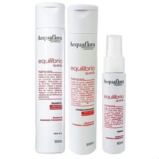 Acquaflora Kit Equilíbrio Queda - Raiz Oleosa e Pontas Secas Trio