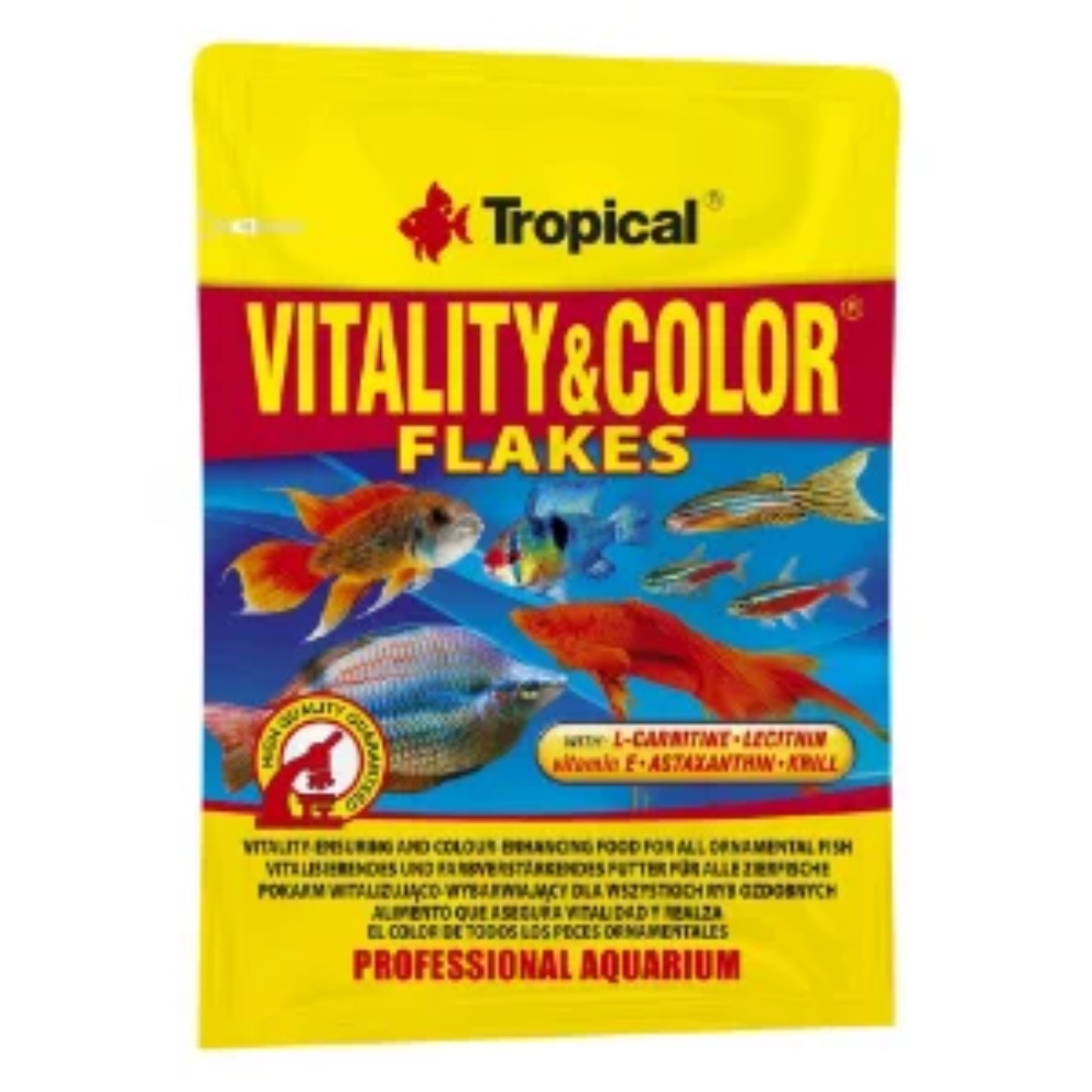 Ração Tropical Vitality & Color Flakes 12G