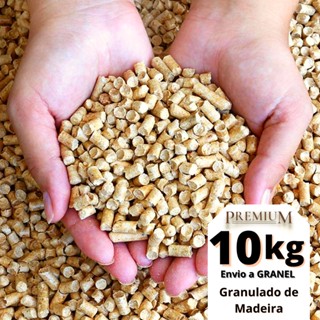 10kg de Granulado Areia Pinus Higiênico de Madeira Premium para Gato, Hamster, Coelho, Roedores (Envio a GRANEL)