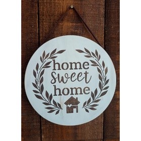 Quadro Redondo Home Sweet Home