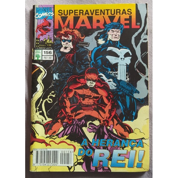 SuperAventuras Marvel Gibi Revista Hq N° 156 A Herança do Rei!