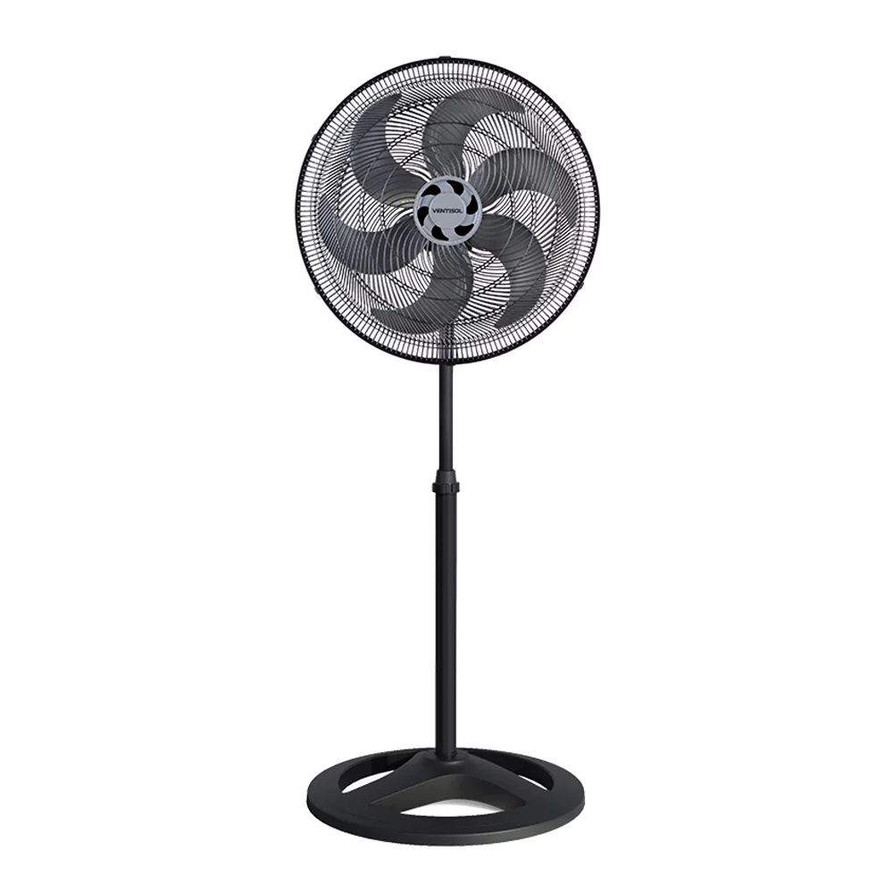 Ventilador Coluna Turbo 6 Pás Cor Preto 50cm 110V - Ventisol