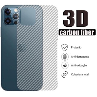 Película Traseira de Fibra de Carbono para iphone XR 7PLUS 8PLUS 11 11PRO 11PRO MAX 12 12PRO 12PRO MAX 13 13PRO 13PRO MAX 14 14PRO 14PRO MAX 14MAX 14PLUS 15 15PRO 15PRO MAX 15ULTRA 15PLUS
