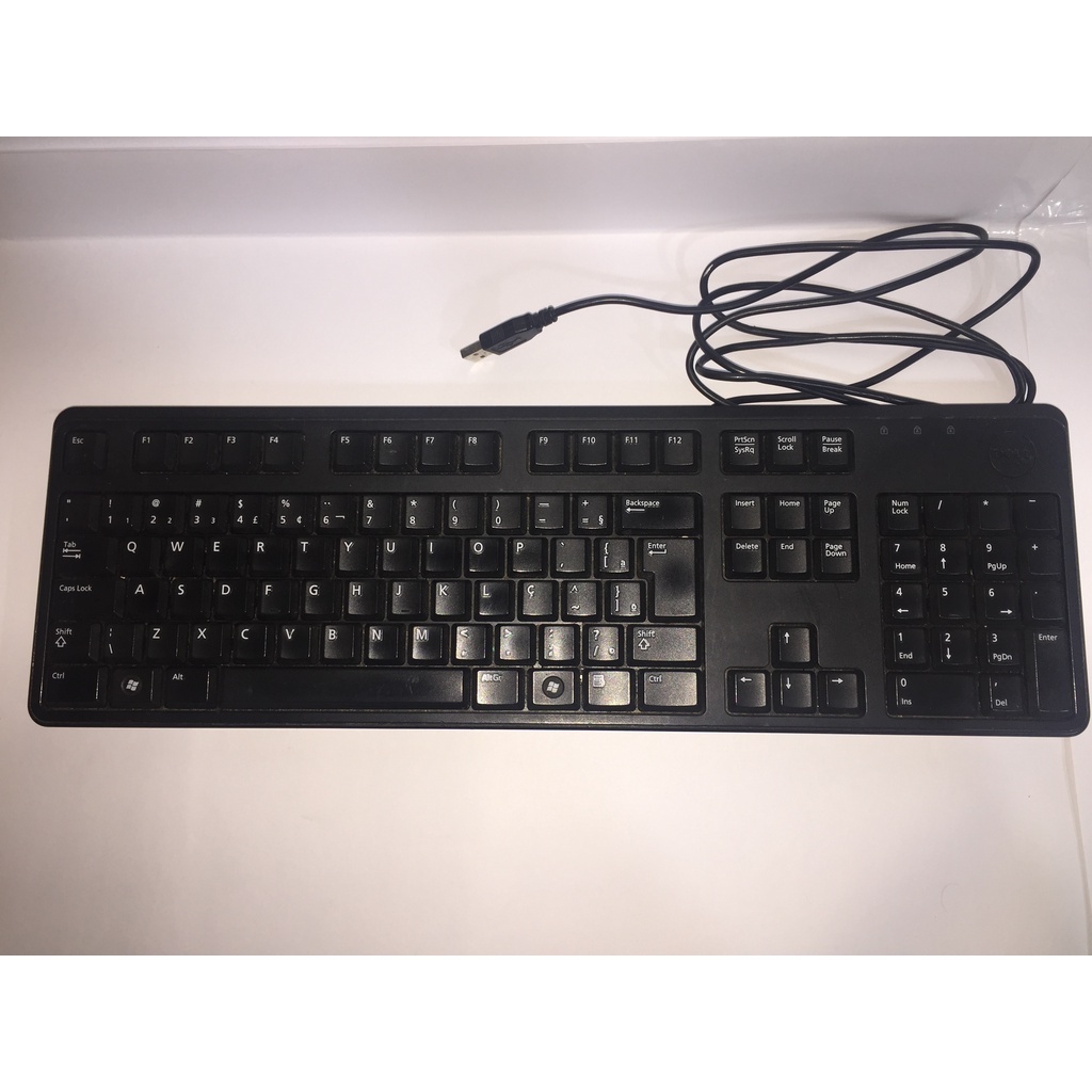 Teclado dell keyboard kb212 b shopee brasil
