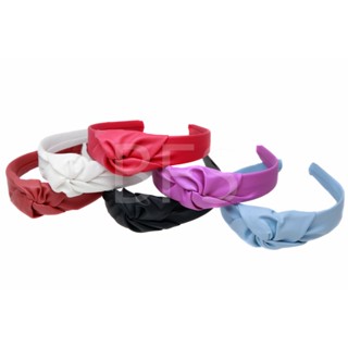 Tiara Turbante com Nó Hairband Couro Courinho Sintético Outono / Inverno