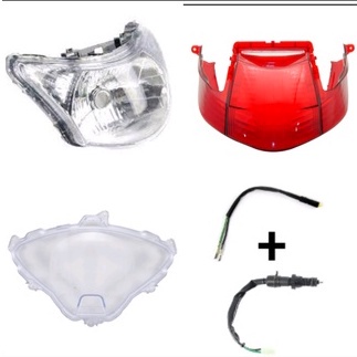 Farol biz 125 2011 a 2017 + lente lanterna + lente painel + Interruptor freio dianteiro traseiro