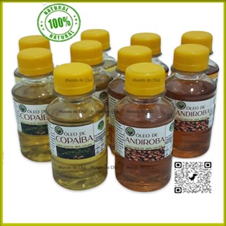 5 COPAÍBA E 5 ANDIROBA 100% PUR0 da Amazônia - 100ML cada Frasco