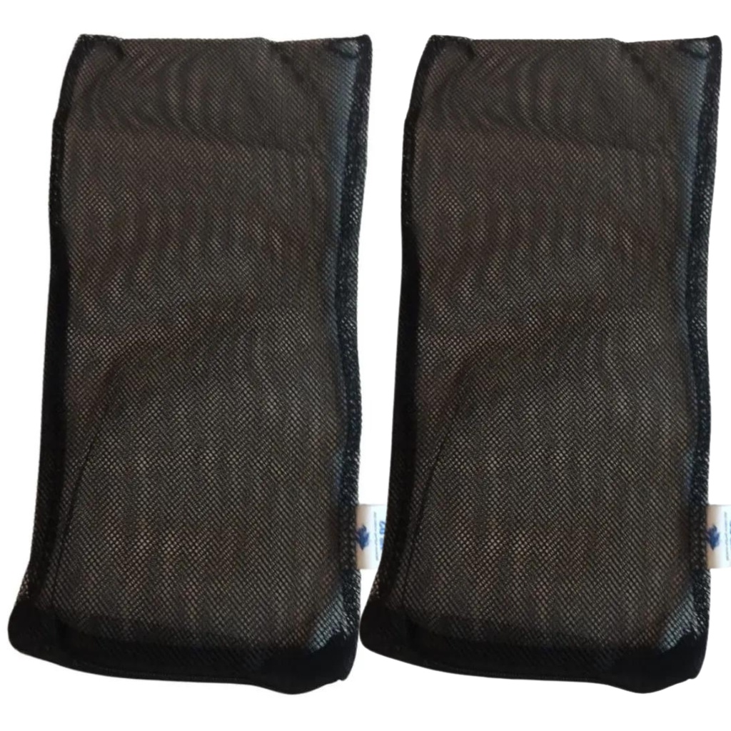 2x Bolsas Para Mídias Filtrantes Preta Plancton 15x30 Com Ziper
