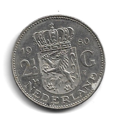 Produto Numismático Colecionável Moeda Holanda 2 1/2 Gulden
