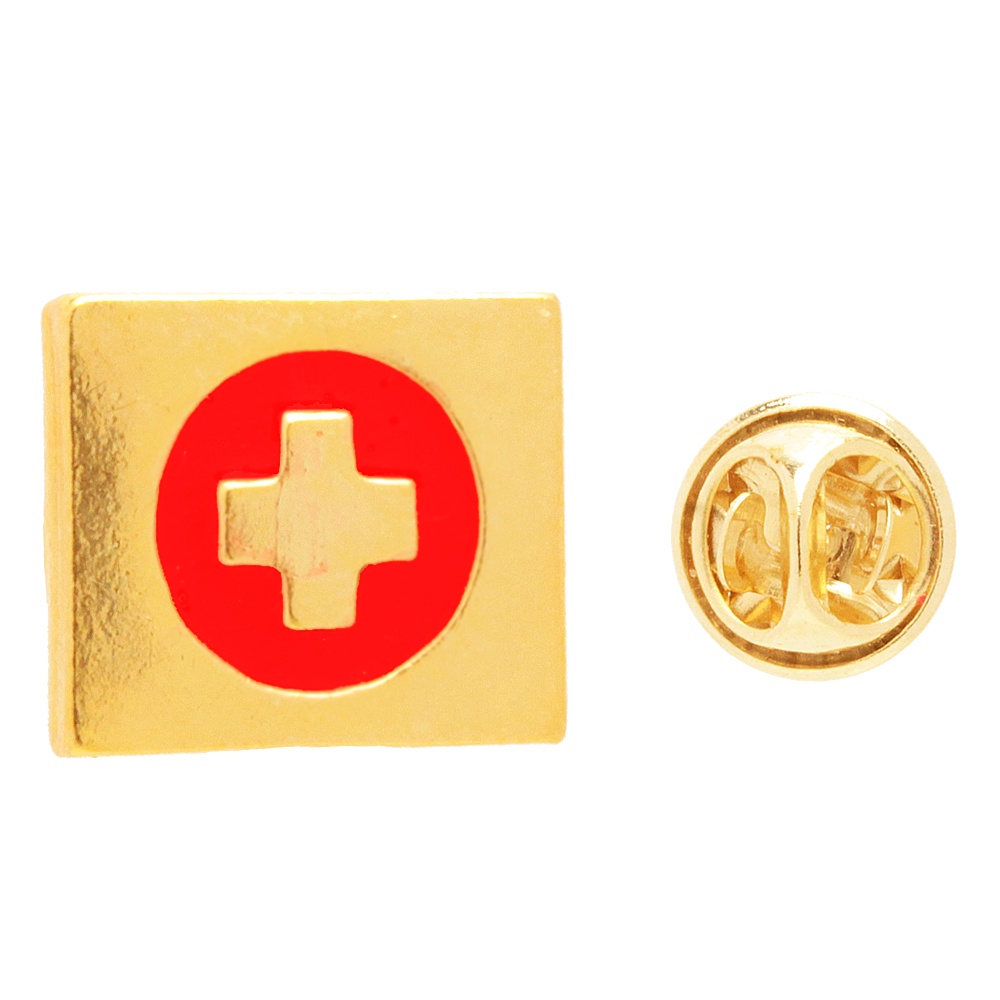 Broche Pin Enfermagem Primeiro Socorros Folheado A Ouro 18k