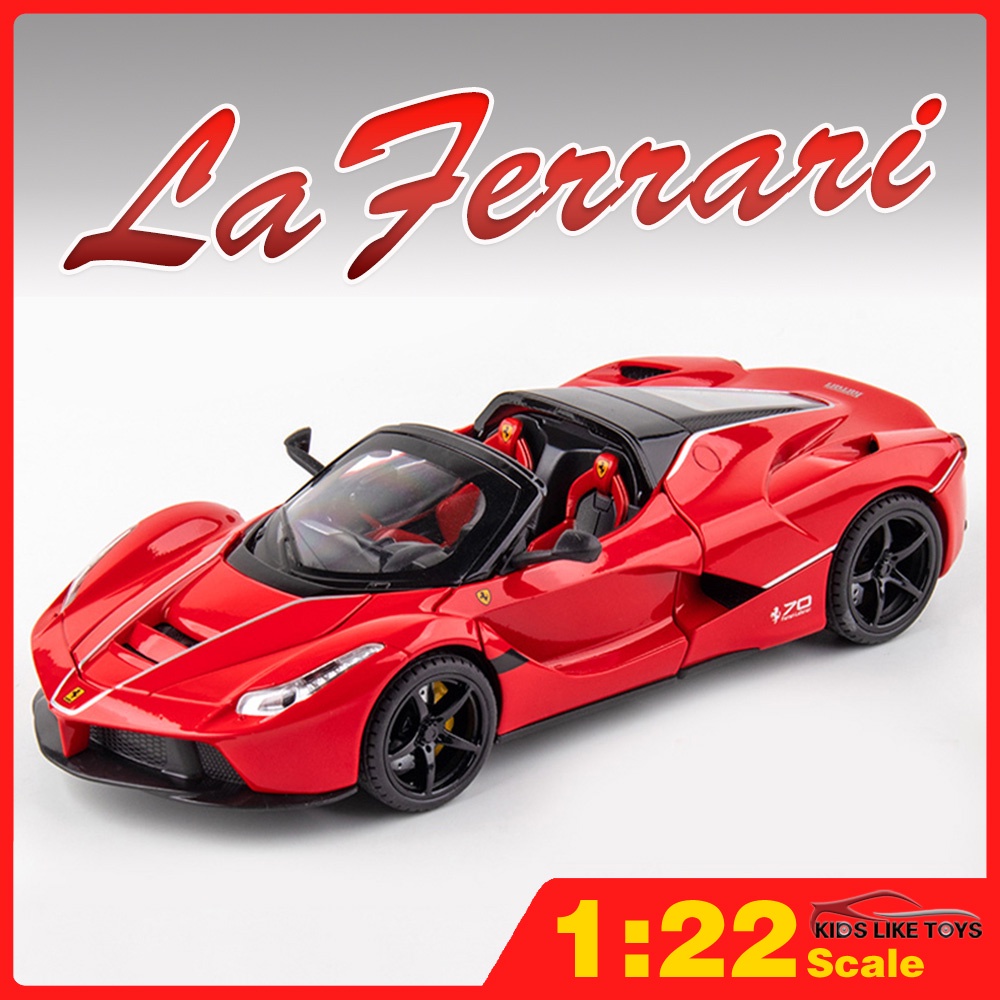 Balança KLT 1/22 LaFerrari Supercarro Metal Diecast Alloy Toys Carros Modelos Caminhões Para Meninos Crianças Veículos Hobby & C